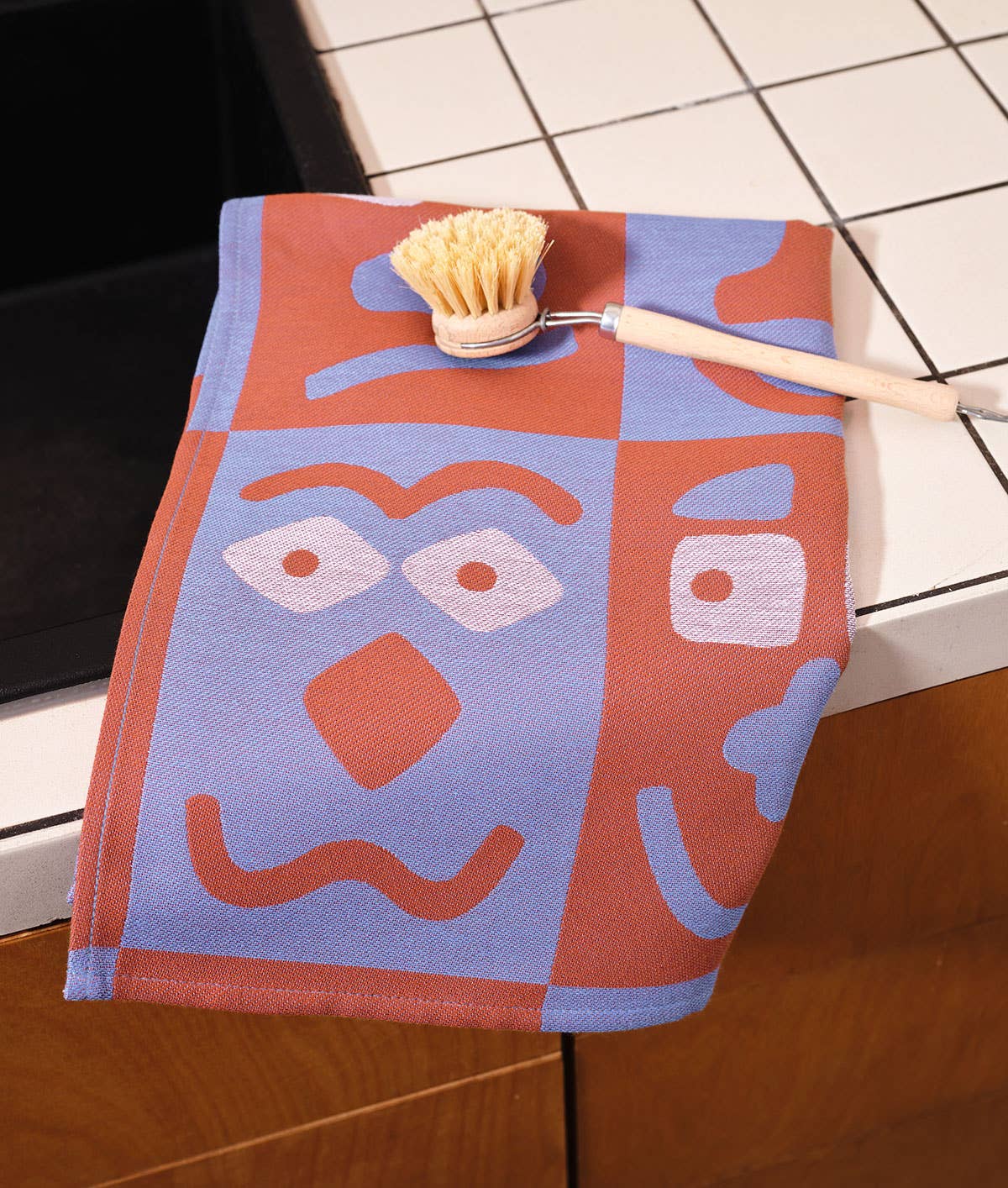 dubblefilm-making-faces-blue-brown-geschirrtuch-baumwolle-50x70 image 7