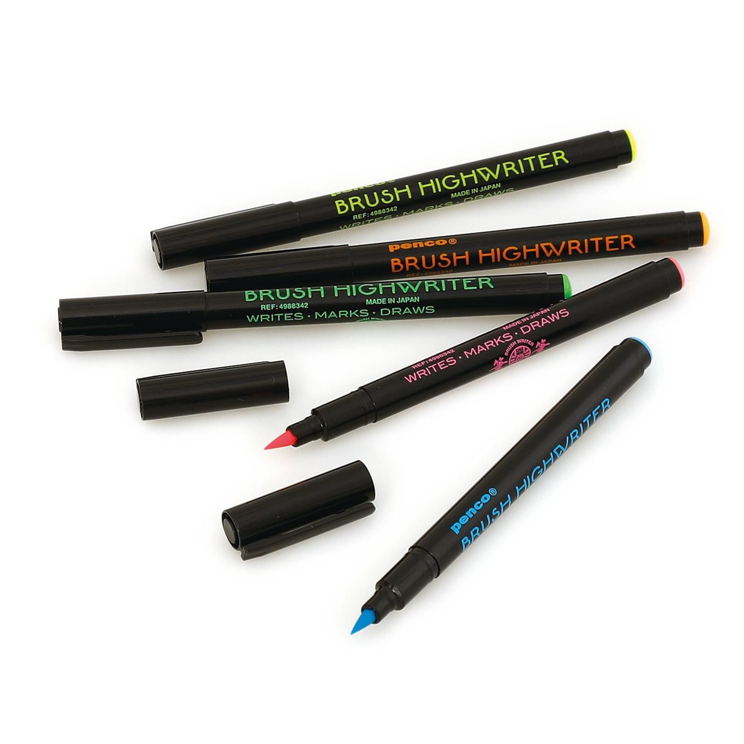 dubblefilm-highlighter-brush-pen-textmarker-5er-set image 2