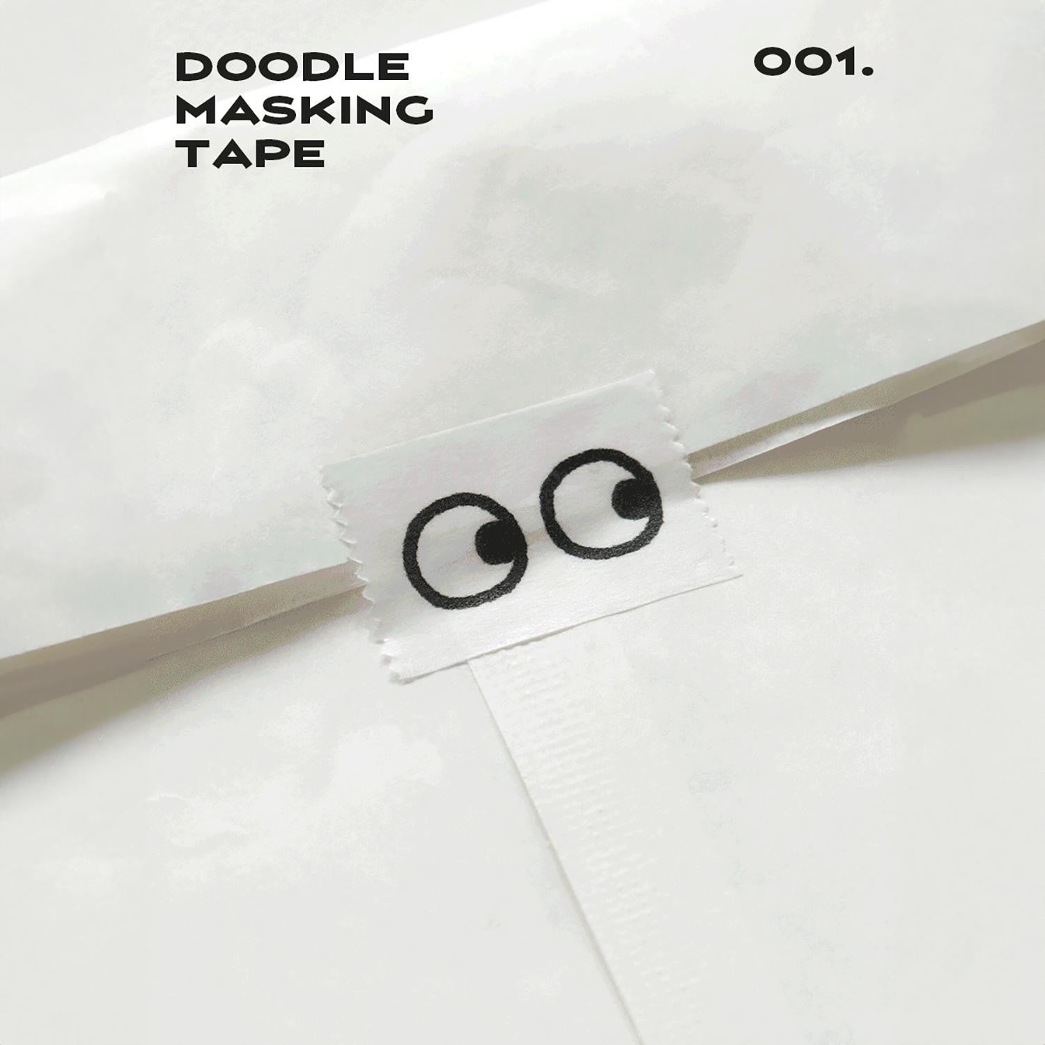 dubblefilm-doodle-masking-tape-001-washi-tape-15mm-x-10m image 2