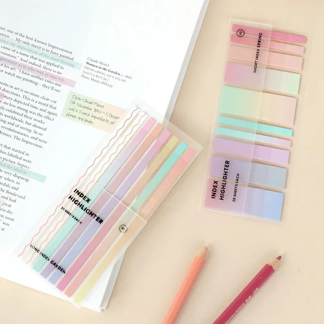 index-short-highlighter-haftmarker-200-streifen-10-farben image 1