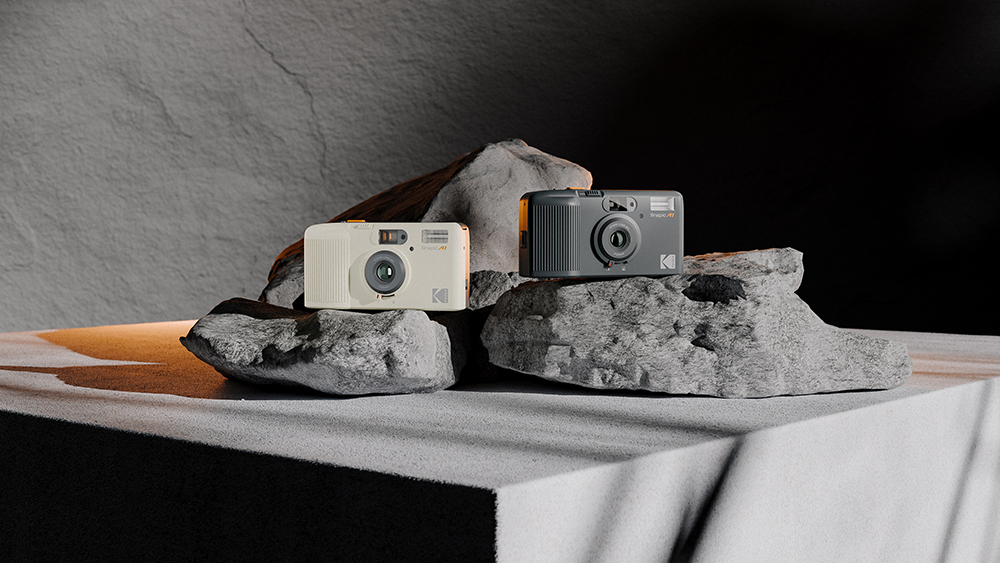 kodak-snapic-a1-35mm-filmkamera-glasobjektiv-wei-doppelbel image 2