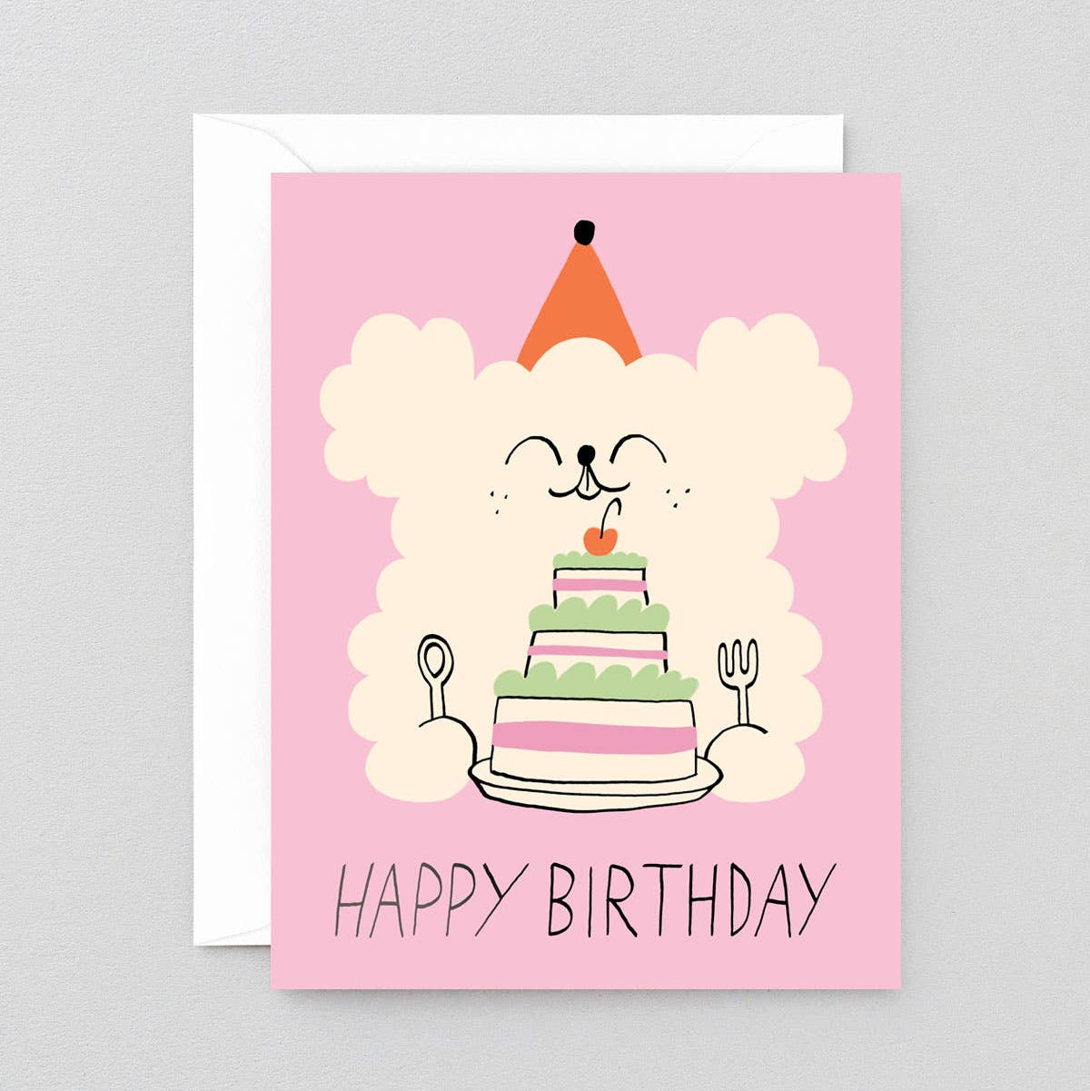 dubblefilm-happy-birthday-dog-cake-kinder-geburtstagskarte image 1
