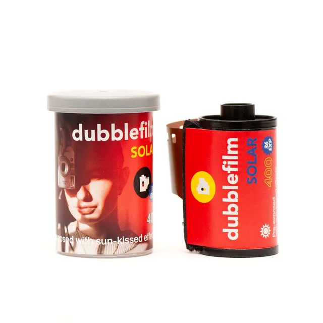 dubblefilm-solar-35mm-farbfilm-200-iso-36-bilder-light-leak-effekt image 1