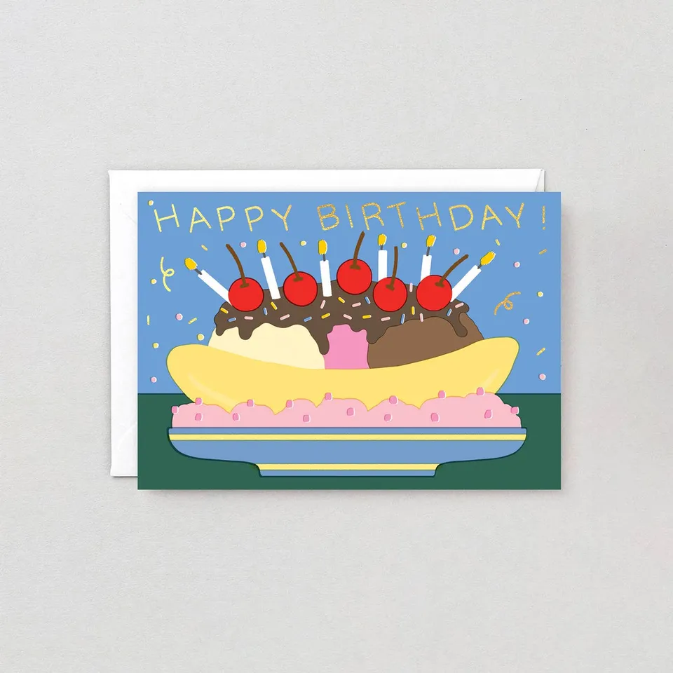elena-boils-happy-birthday-banana-split-geburtstagskarte image 1