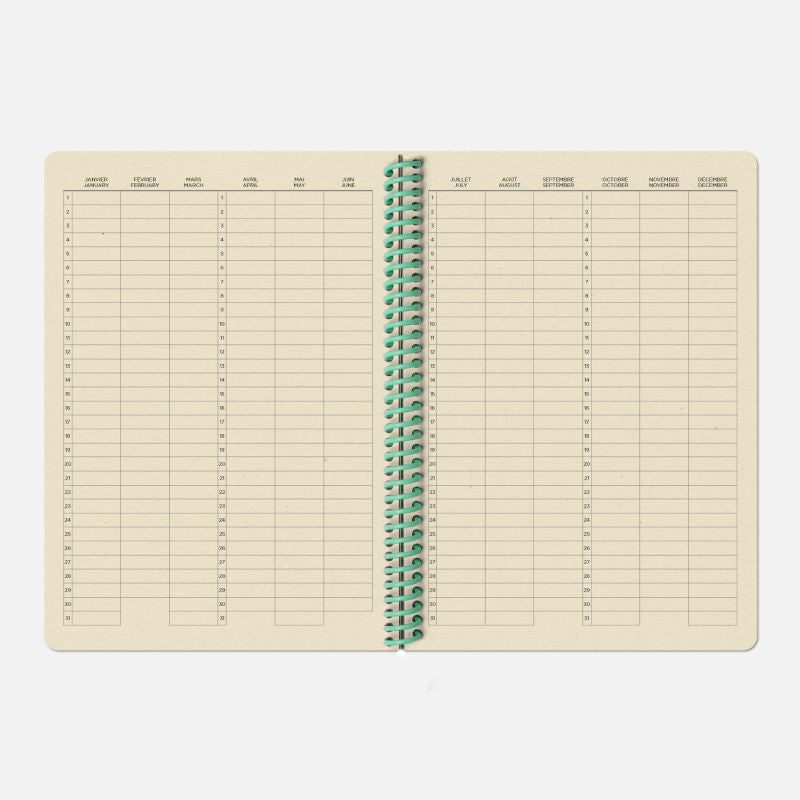 dubblefilm-papier-tigre-toil-notizbuch-a5-coral-blanko image 5