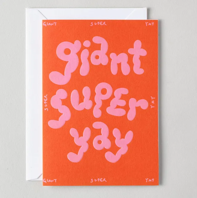dubblefilm-gru-karte-giant-super-yay-mit-umschlag image 1