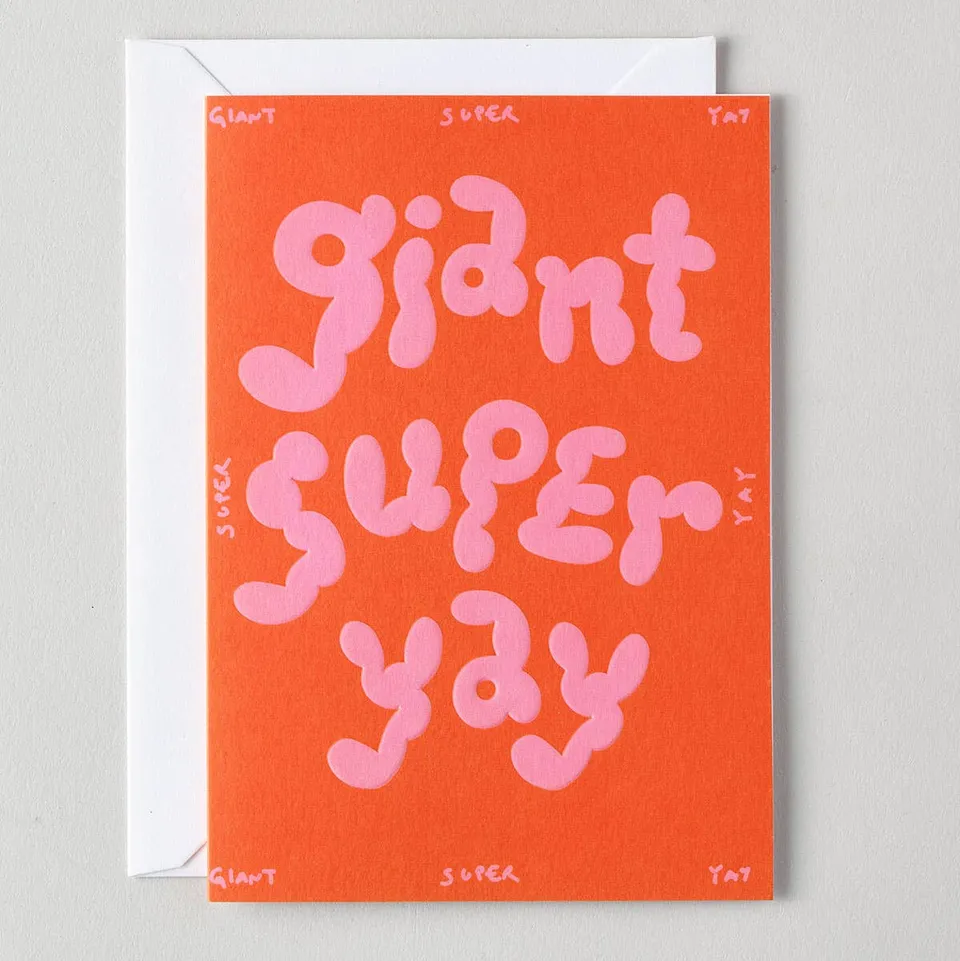dubblefilm-gru-karte-giant-super-yay-mit-umschlag image 1