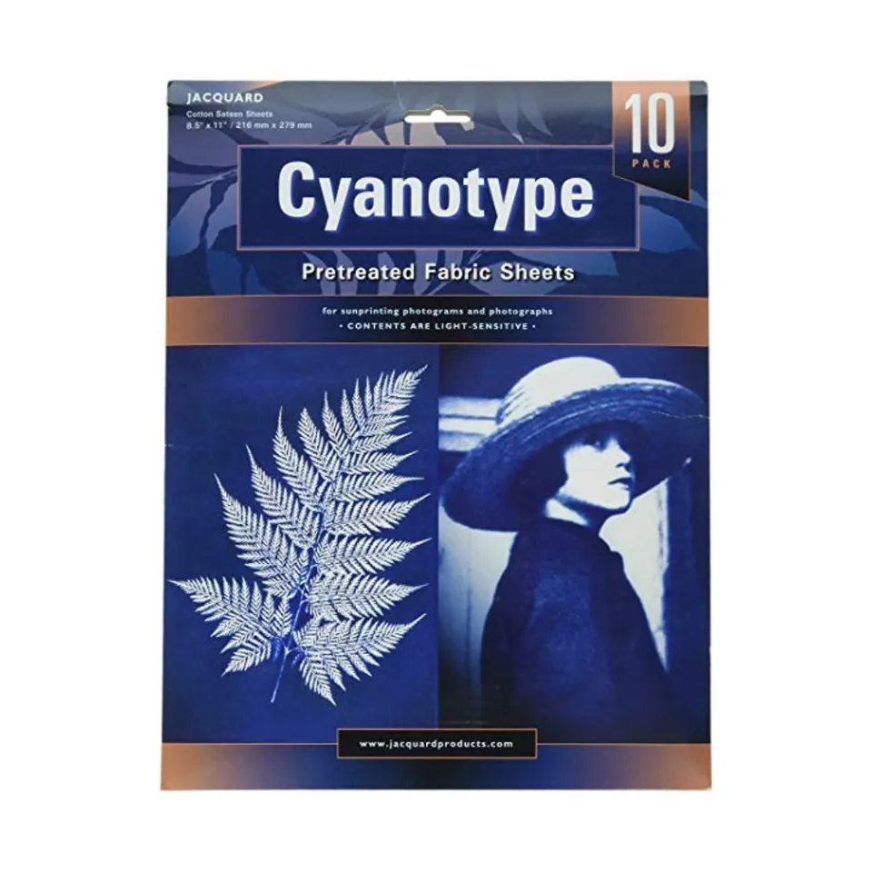 jacquard-cyanotypie-stoffbl-tter-baumwolle-f-r-fotogramme image 1