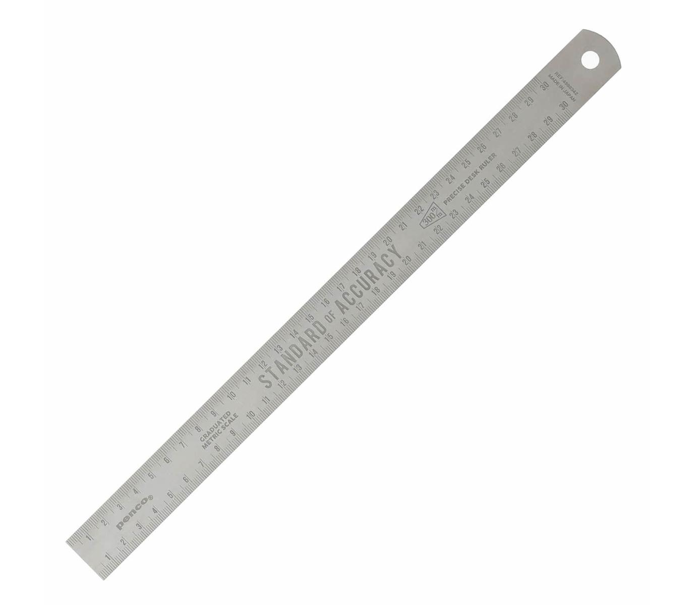 penco-edelstahl-lineal-30-cm-graviert-aus-japan image 1