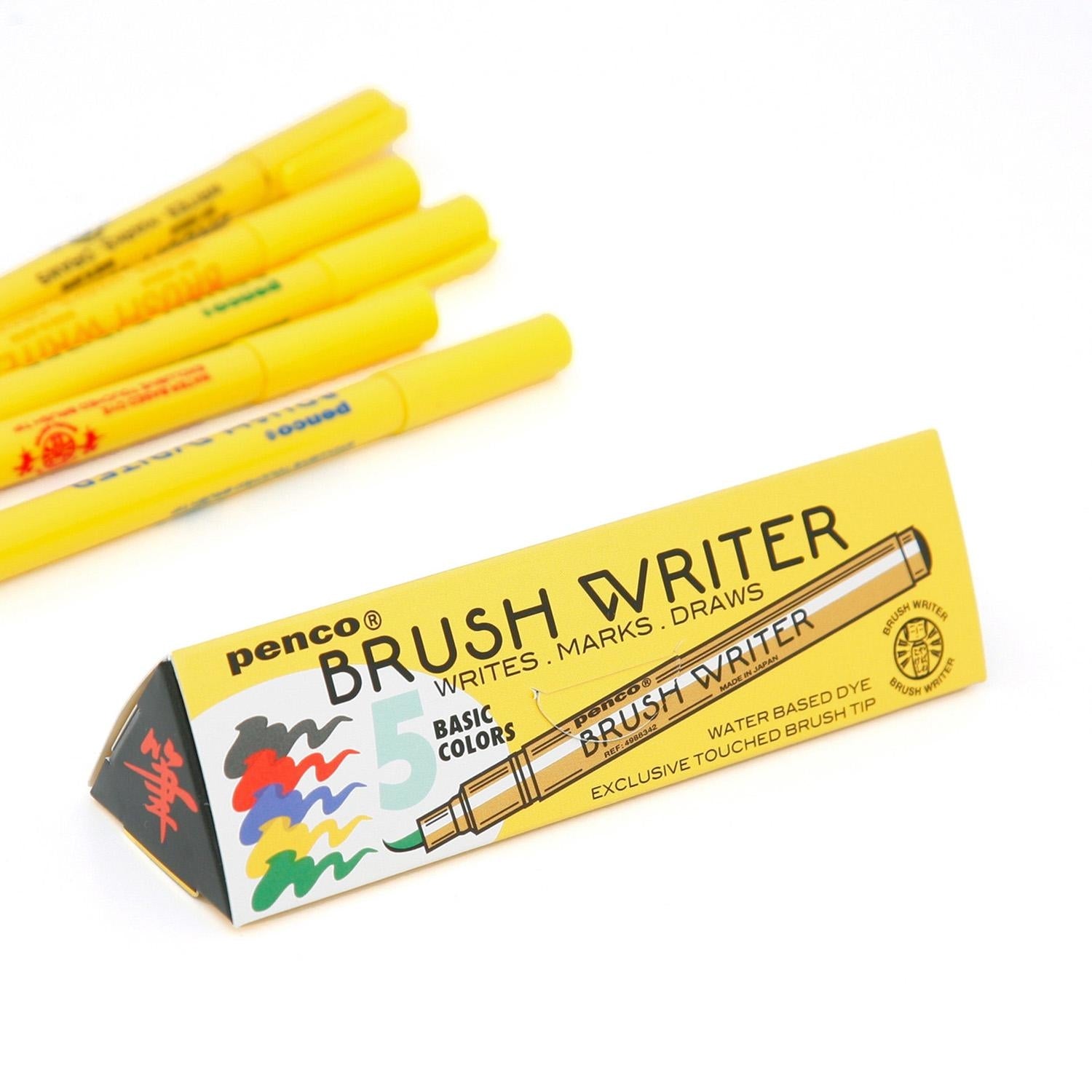 penco-brush-writer-pinselstift-set-5-farben-wasserbasiert image 6