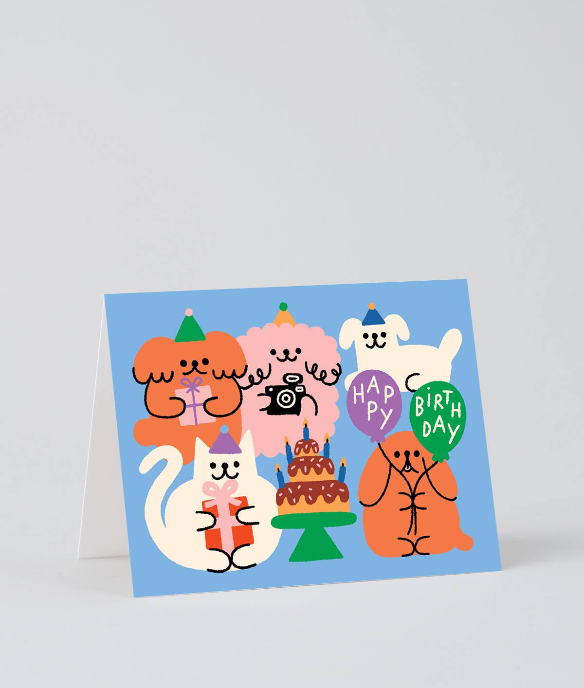 dubblefilm-animal-party-geburtstagskarte-kids-mit-umschlag image 2