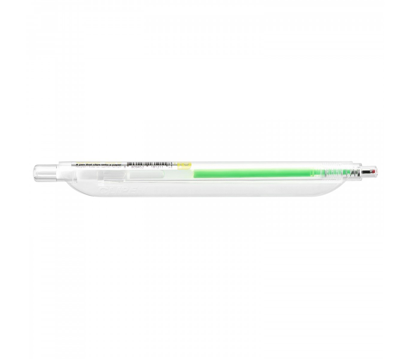 clipen-neon-clip-kugelschreiber-limon-mit-lesezeichen-0-7-mm image 3