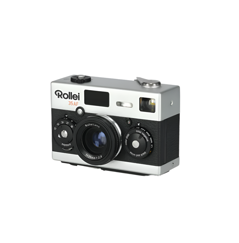 rollei-35af-analogkamera-35mm-kompaktkamera-chrom-mit-blitz image 6