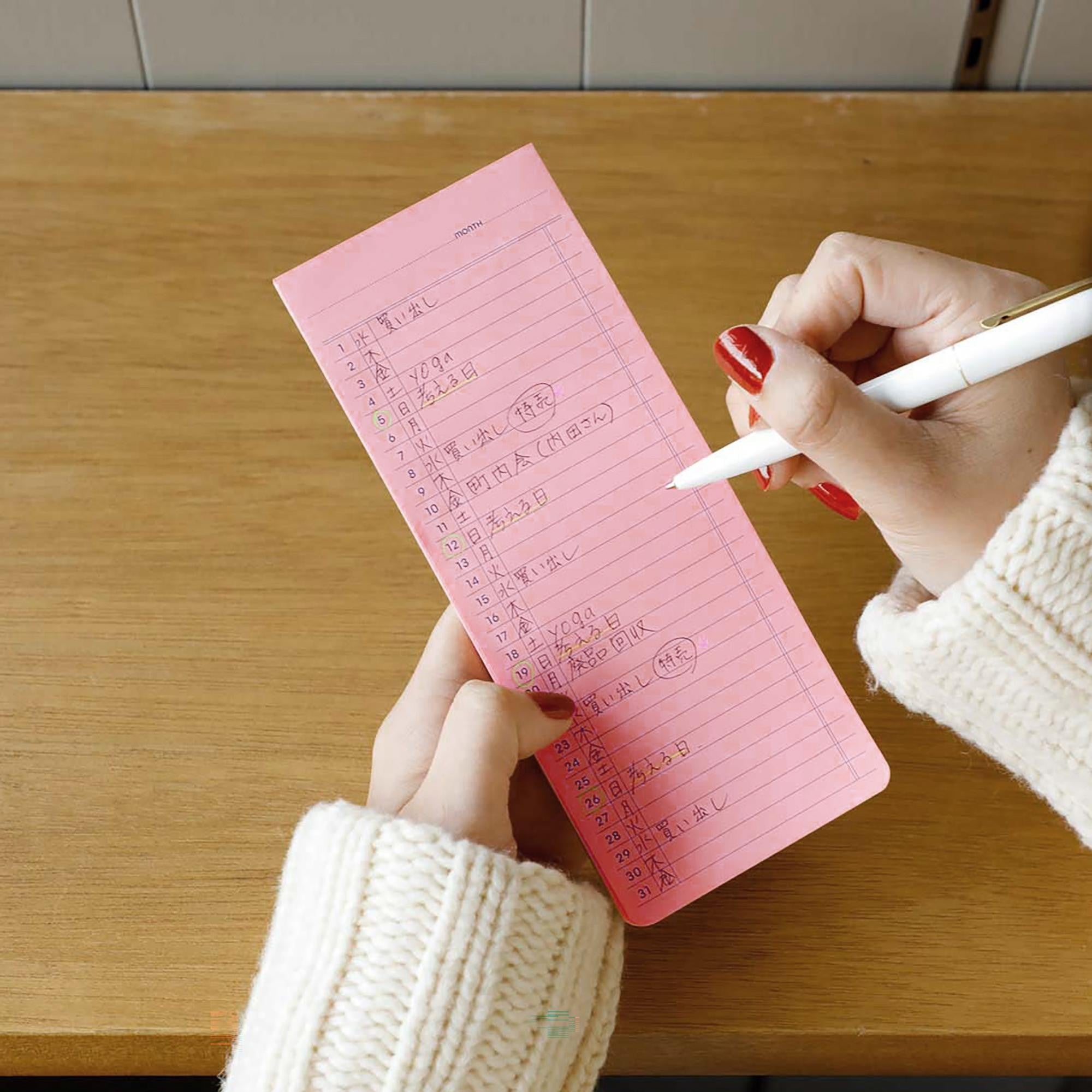 penco-sticky-memo-pad-weekly-haftnotizen-rosa image 6