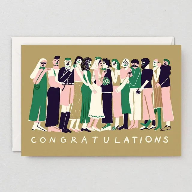 dubblefilm-congratulations-grusskarte-hochzeit-mit-umschlag image 1