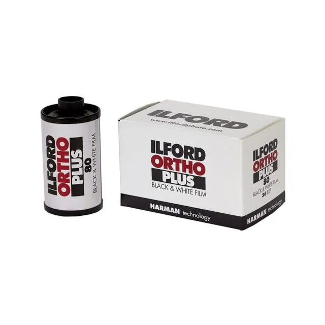 ilford-ortho-plus-35mm-s-w-film-orthochromatisch image 1