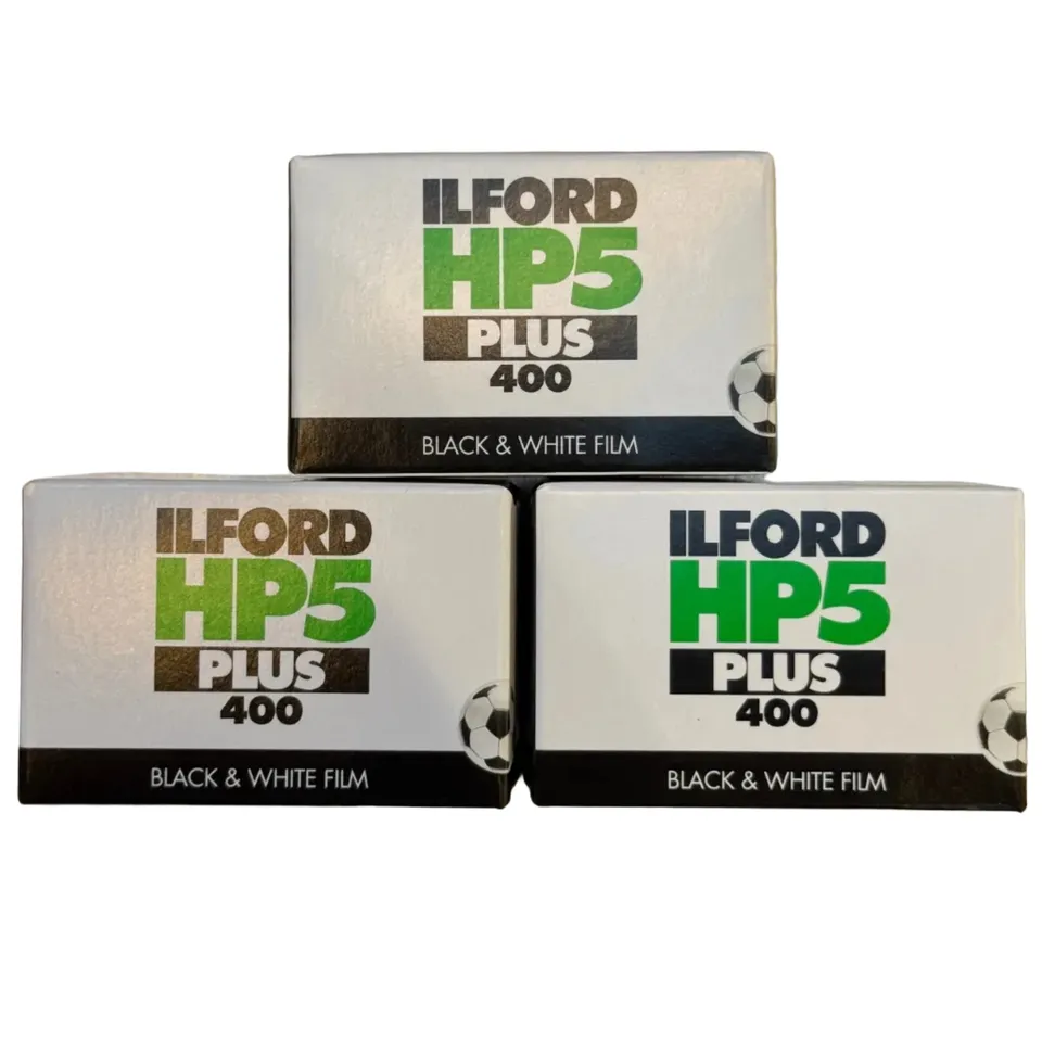 ilford-hp5-plus-400-sw-film-35mm-3er-pack-mit-entwicklung image 1