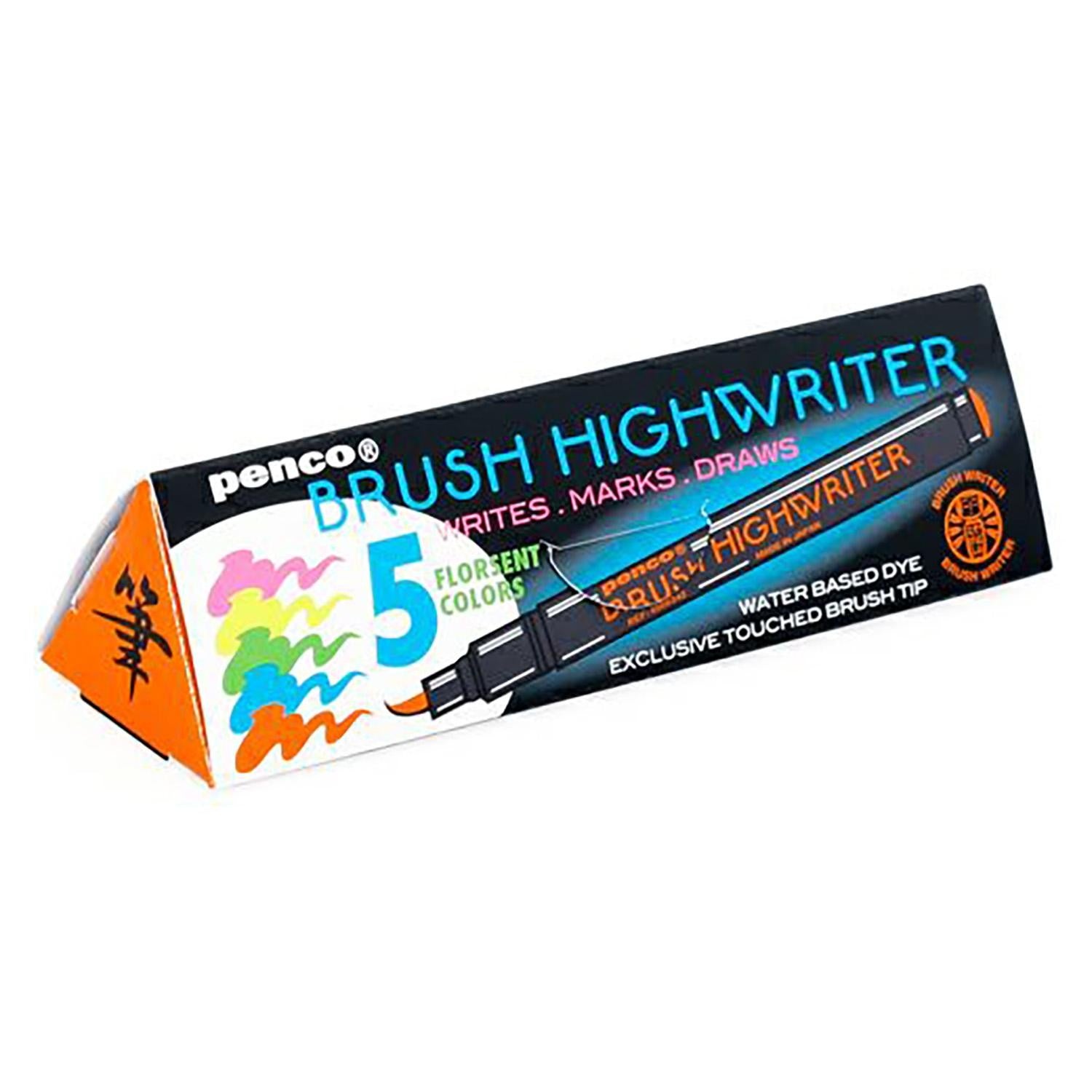 dubblefilm-highlighter-brush-pen-textmarker-5er-set image 1