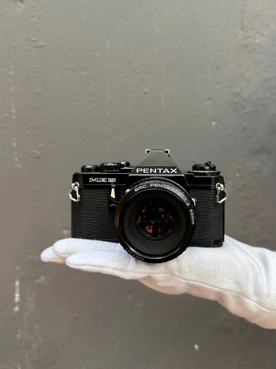 pentax-me-super-slr-kamera-35mm-50mm-f2-analog-set image 1