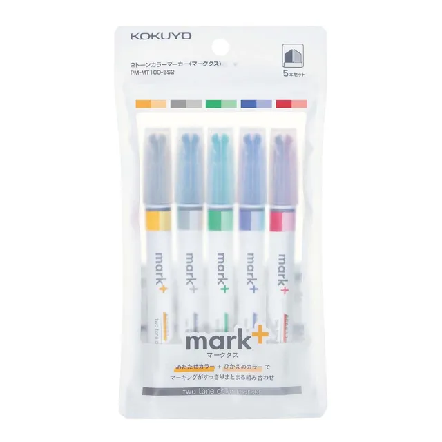 mark-2-tone-textmarker-5er-set-pastell-wasserbasiert image 1