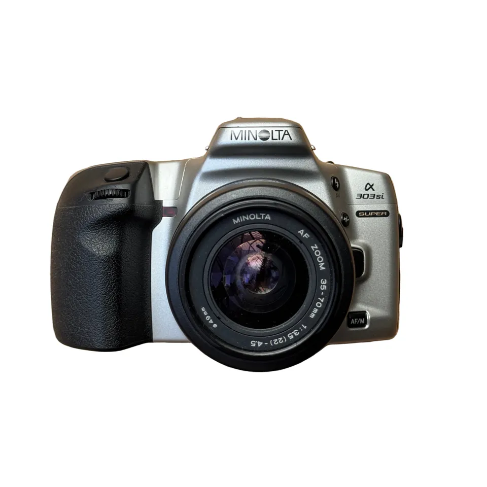 minolta-alpha-303si-slr-filmkamera-35mm-mit-35-70mm-objektiv image 1