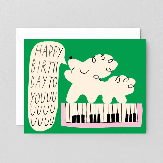 happy-birthday-dog-keyboard-geburtstagskarte-kinder image 1