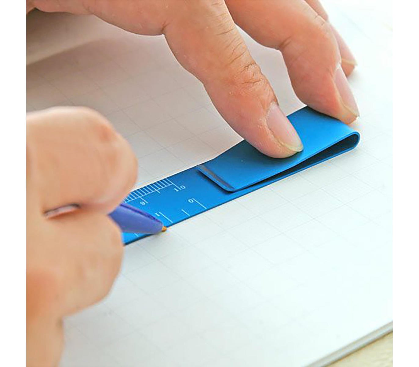 dubblefilm-stationery-clip-ruler-lineal-schwarz-mit-clip image 3