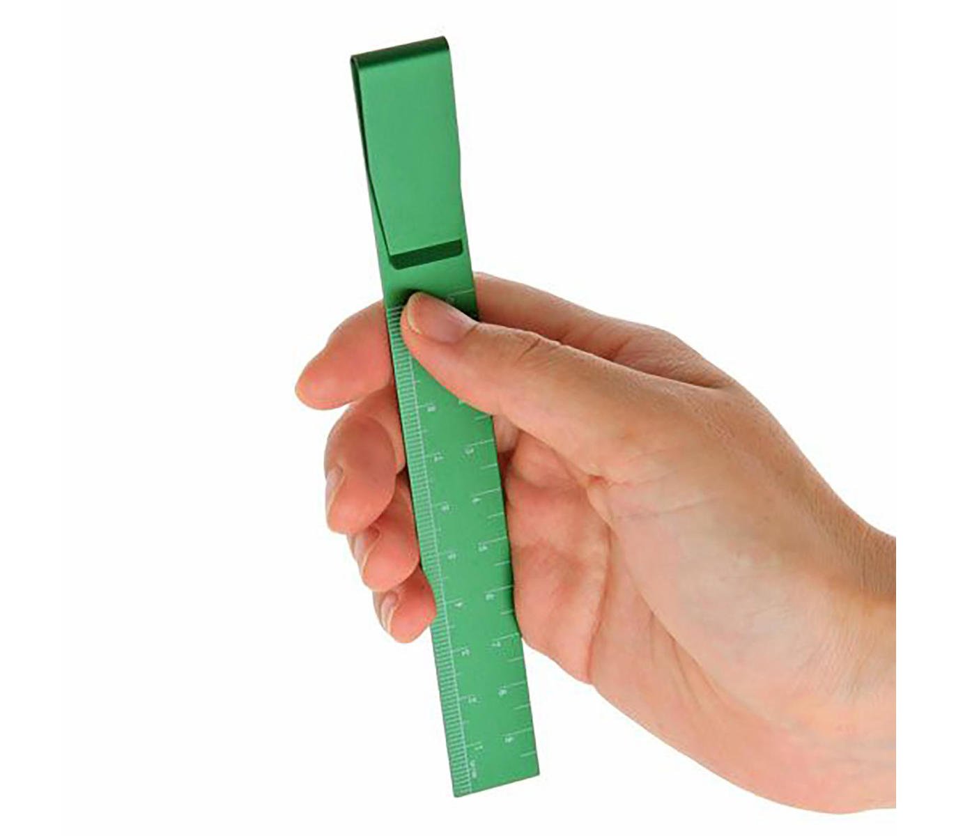 dubblefilm-stationery-clip-ruler-lineal-schwarz-mit-clip image 2