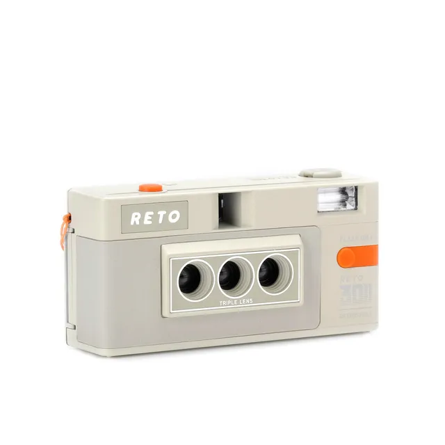 reto-reto3d-retrospekt-35mm-3d-kamera-beige-orange-blitz image 1