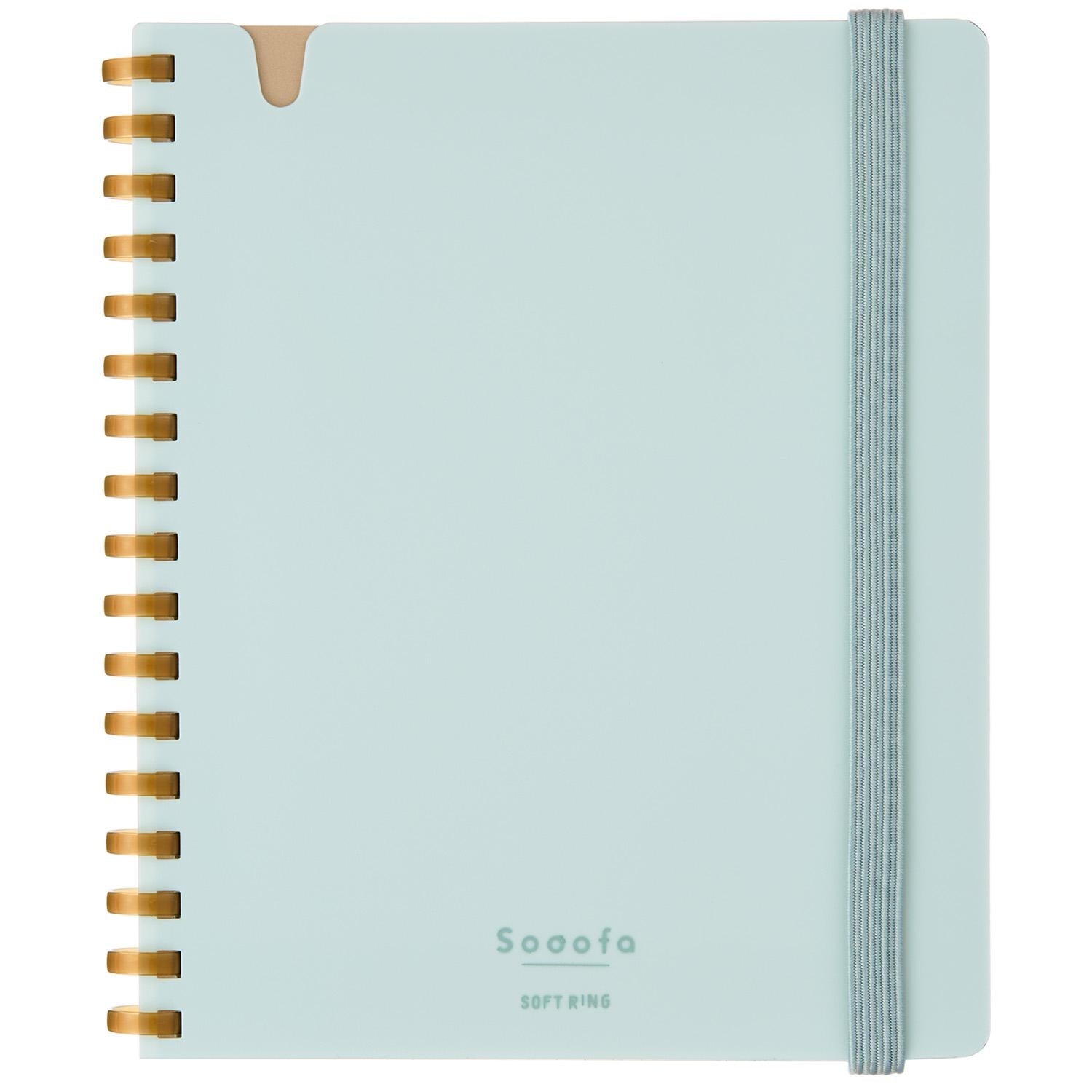 sooofa-square-a6-notizbuch-kariert-blau-80-blatt image 1