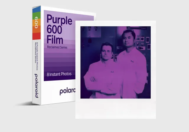 polaroid-purple-600-sofortbildfilm-8-bilder-reclaimed image 1