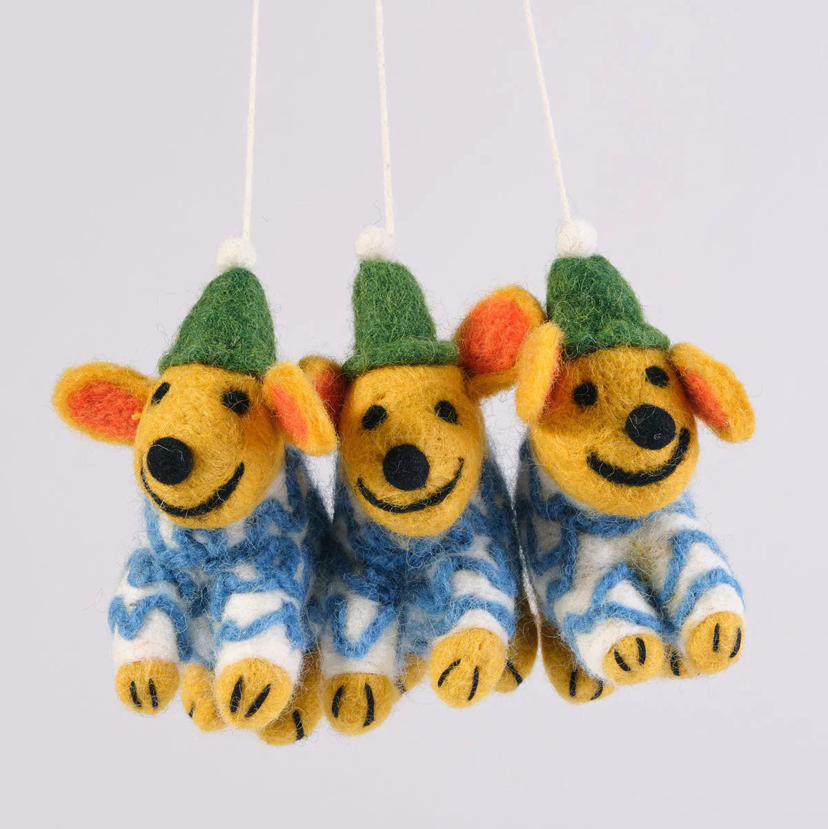 dubblefilm-pippin-filzanh-nger-hund-mit-m-tze-weihnachtsdeko image 2