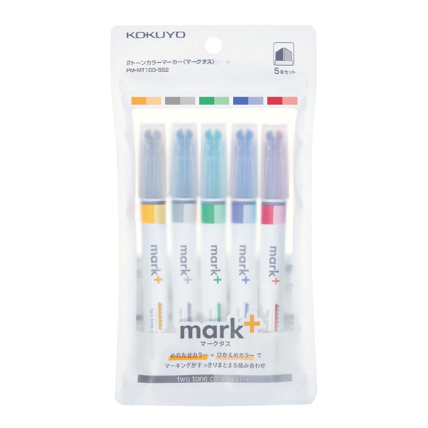 mark-2-tone-textmarker-5er-set-pastell-wasserbasiert image 1