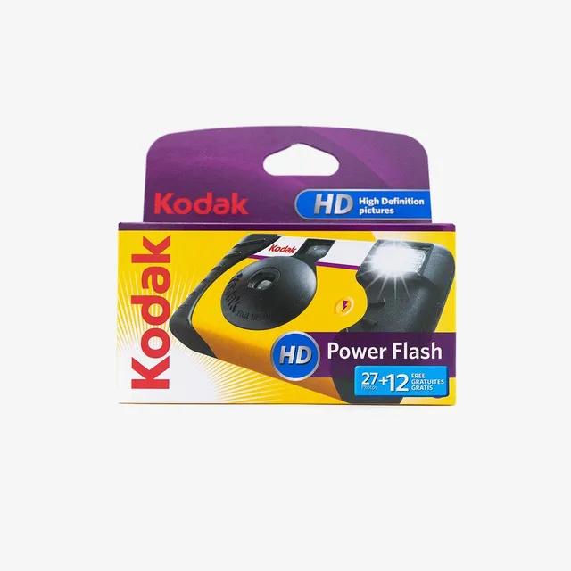 kodak-hd-power-flash-einwegkamera-39-bilder-mit-blitz-800-iso image 1