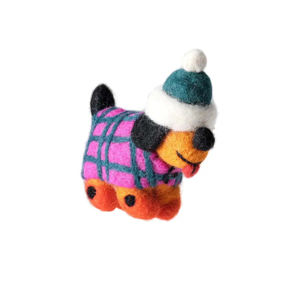 wrap-toots-hund-mit-hut-filz-anh-nger-weihnachten image 1